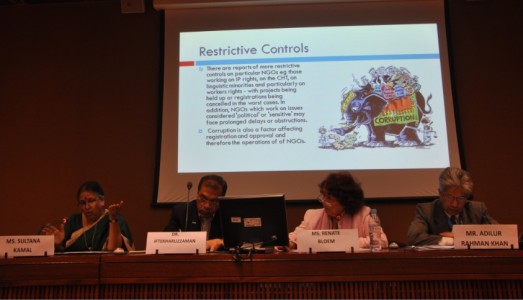Side event was held by Forum Asia and Civicus in the Palais des Nations on Thursday 25th of April 2013.