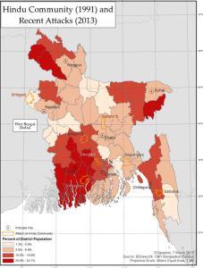 Map of Hindu attacks