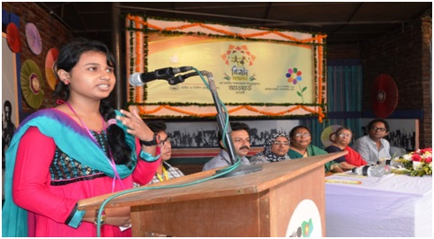 BNAD member Akhi Muni Saha from Netrokona said that she is now more courageous than before in protesting against any kind of human rights violations in her area.