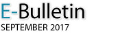 E-Bulletin, September 2017