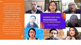 Women's Day 2021 #ChooseToChallenge Violence Against Women
