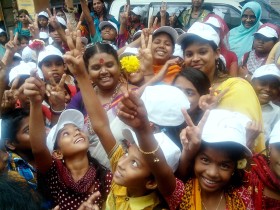 The children were vibrant and full of life