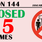 Use of Section 144 : January-March 2015