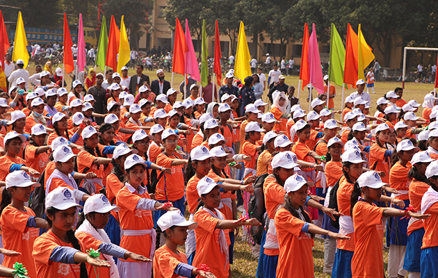 School students are taking oath to stop VAW at Bogura