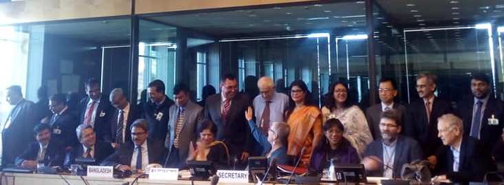 GoB delegation with CESCR at the session